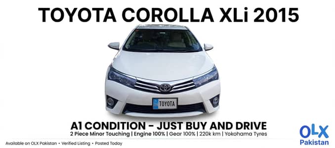 Toyota Corolla XLI 2015