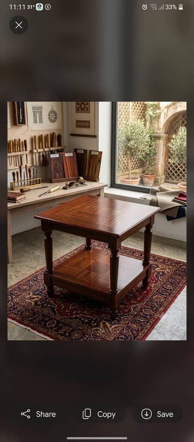 Wooden side table