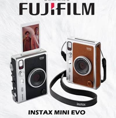 FUJIFILM INSTAX MINI EVO HYRID ( BROWN  or BLACK ) SEALD PACK