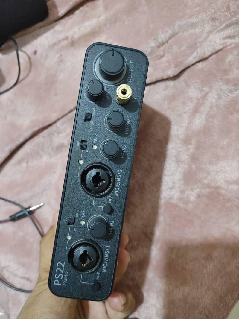Condenser microphone and Interface 2