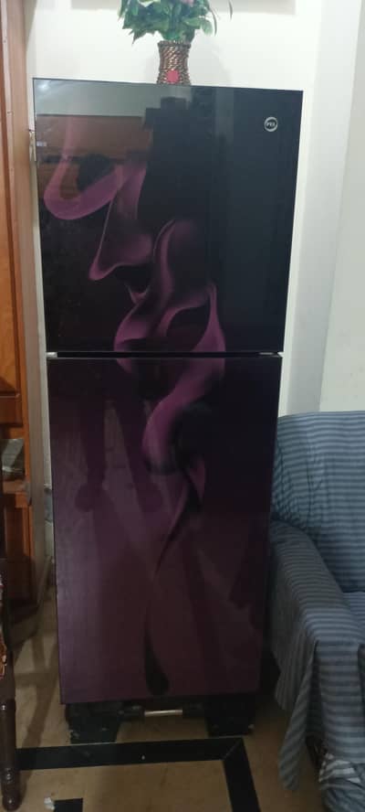 PEL glass door refrigerator