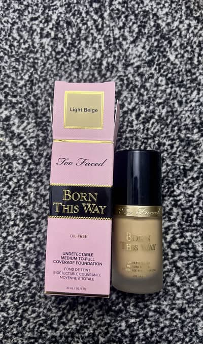 Too faced born this way foundation -shade: light beige 