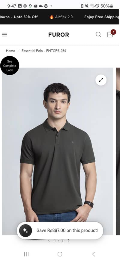 2 new polos available selling due to size issue size = medium