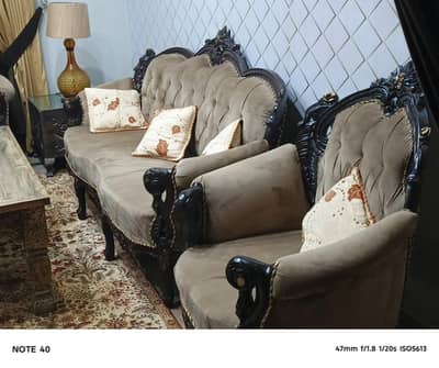 pure wooden sofa set for sale