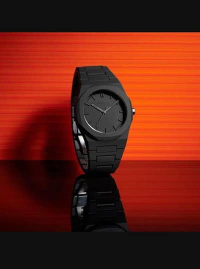 Black stainless steel chain watch for men 1299/- only