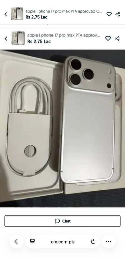 apple I phone 17 pro max PTA approved  O3224746966 my WhatsApp