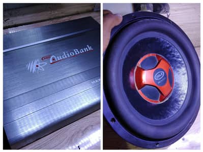 Branded Audio Bank amplifier + BM Audio orignal subwoofer 10/10