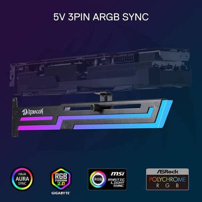 GPU Support bracket Red Dragon Horizontal Support bracket