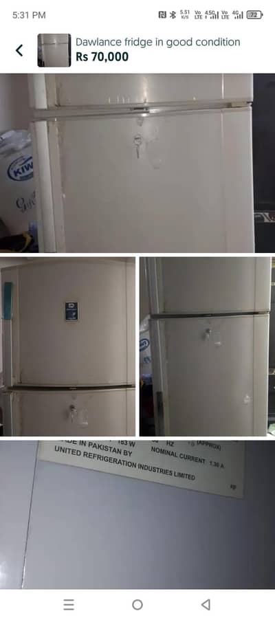 Dawlance fridge in good condition