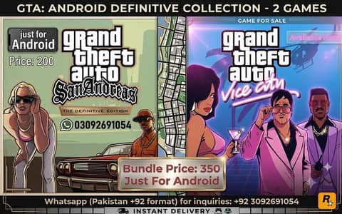 Just for Android | GTA Vice City & Sanandrease Game | Available.