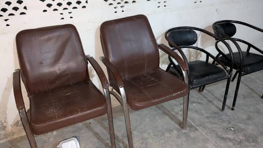 4 Iron Chairs for sale