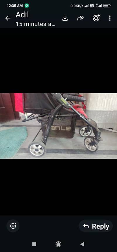 red important stoller prame very good condition
