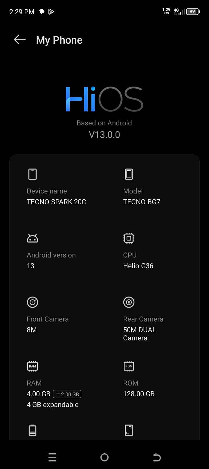 Tecno Spark 20C 9