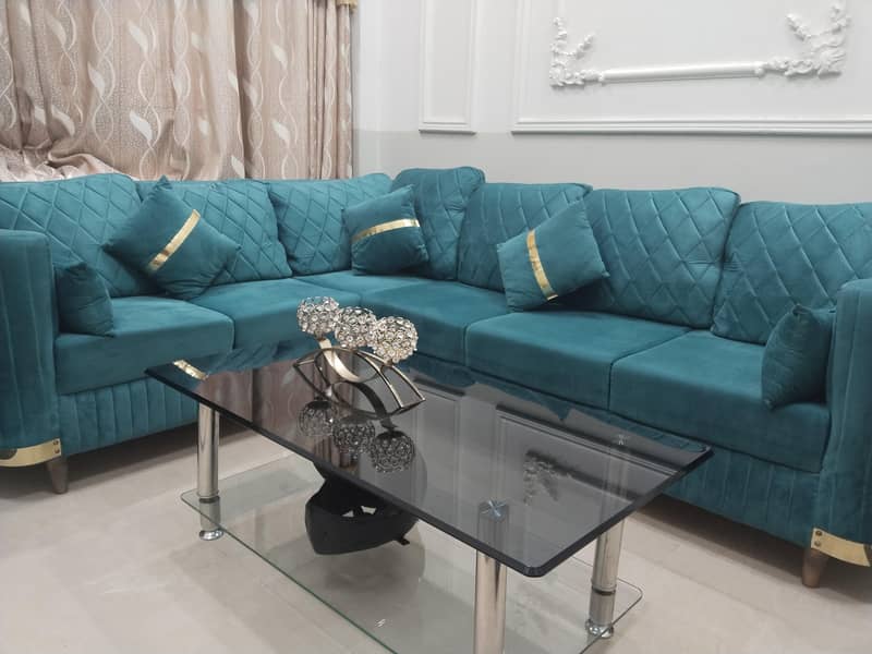 L shap sofa 0