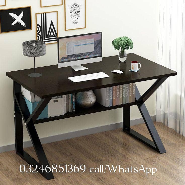 STYLISH K-SHAPE HOME OFFICE COMPUTER TABLE 0