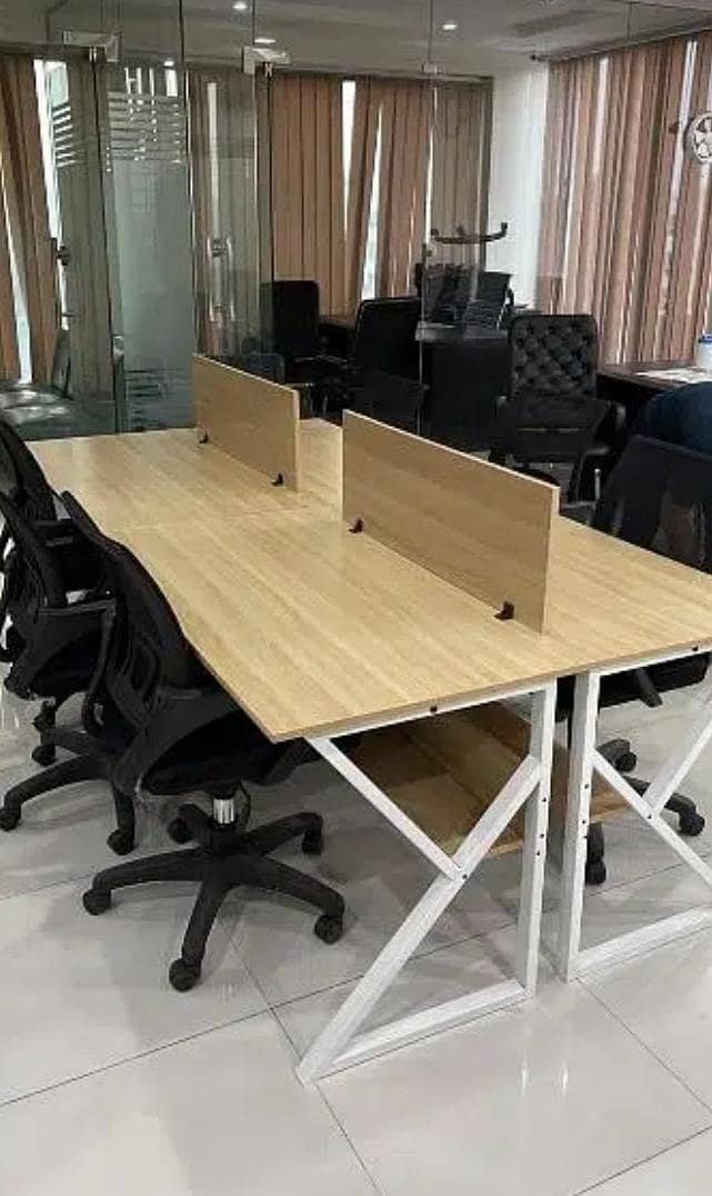 STYLISH K-SHAPE HOME OFFICE COMPUTER TABLE 4