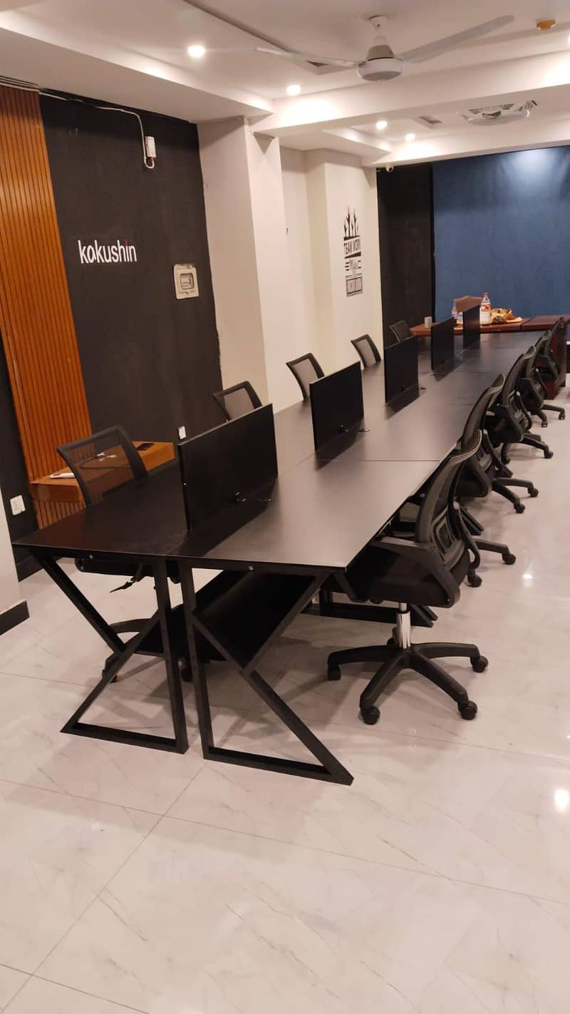 STYLISH K-SHAPE HOME OFFICE COMPUTER TABLE 5