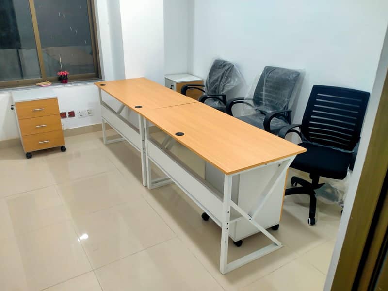STYLISH K-SHAPE HOME OFFICE COMPUTER TABLE 7