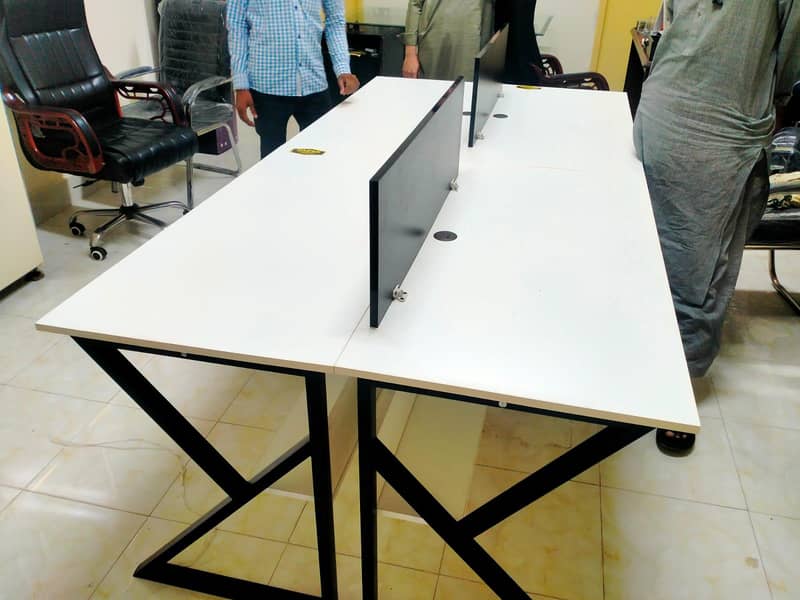 STYLISH K-SHAPE HOME OFFICE COMPUTER TABLE 8