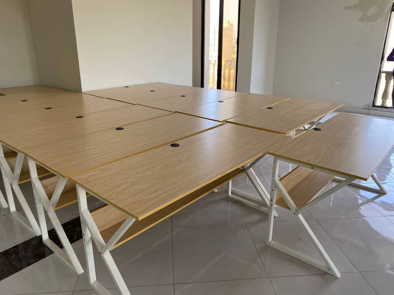 STYLISH K-SHAPE HOME OFFICE COMPUTER TABLE 11