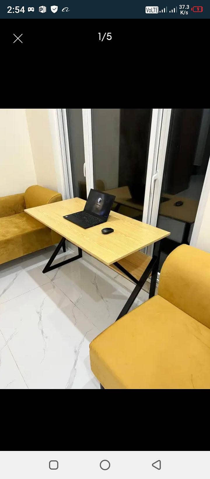STYLISH K-SHAPE HOME OFFICE COMPUTER TABLE 12