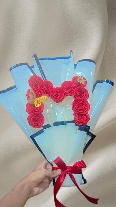 Ribbon and other bouquet