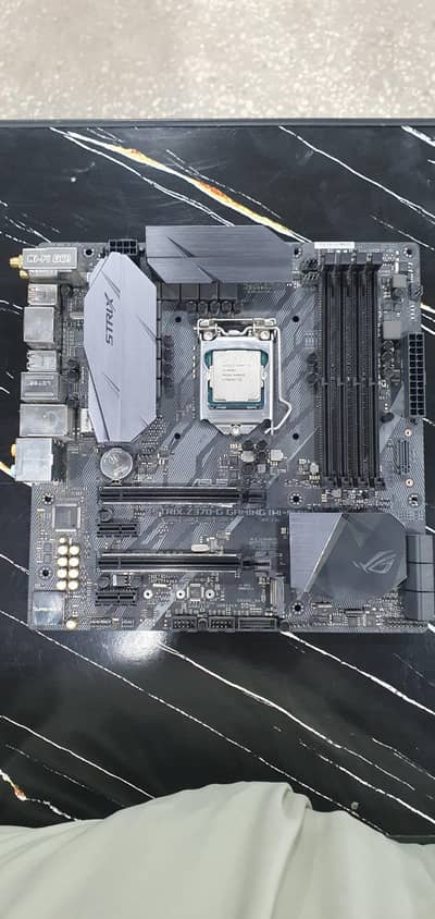 Asus rog strix wifi and bluetooth mother board with i5 8600k processer