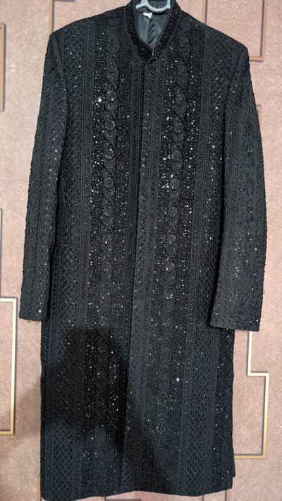 Black Sherwani for wedding