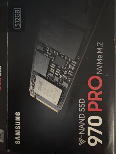 Samsung 970 PRO 512GB NVMe M. 2 SSD.