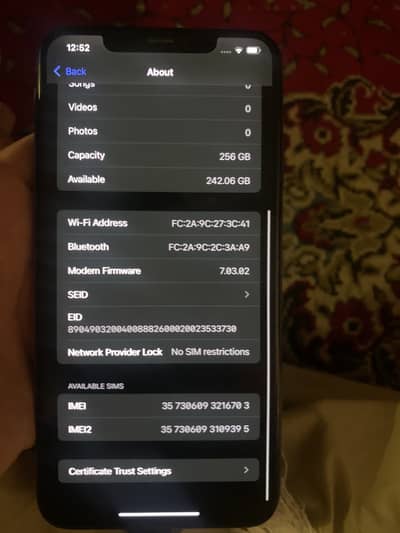 Apple iPhone XS Max PTA 256GB