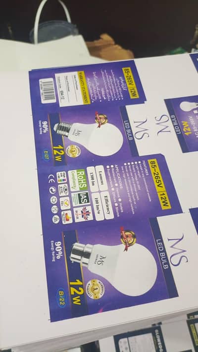 MS Energy saving LED bulbs with 1 year warranty