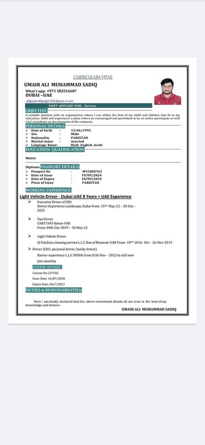 driver job