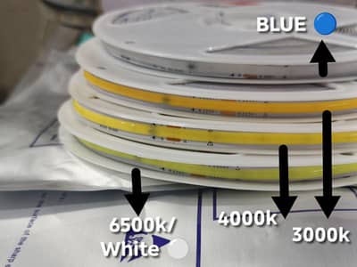 220v COB LIGHT 240D (10Meter) Golden, blue, white, golden white