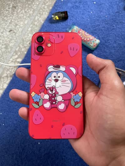 Apple iPhone 12 jv 10 by 10 red rose colour neat and clean mobile