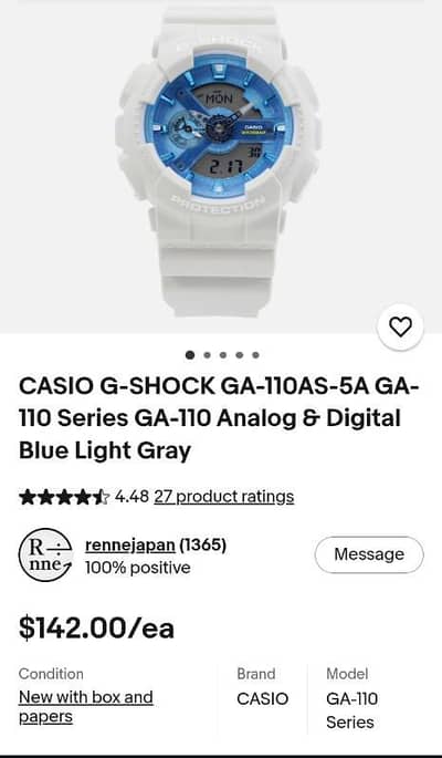 Casio g showk
