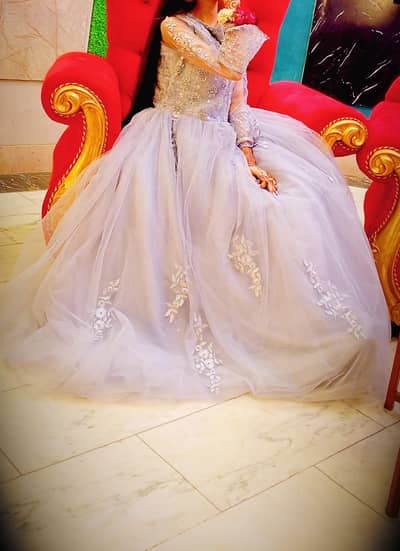 Birthday Maxi / Wedding maxi – grey – Excellent Condition