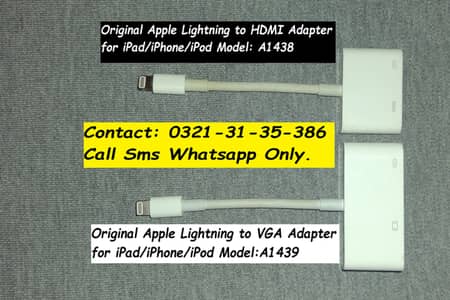 original apple lightning to vga & hdmi adapter for iphone ipad