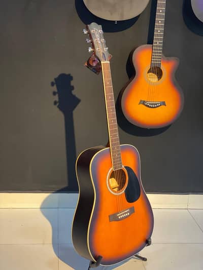 Jumbo professional guitar full size
