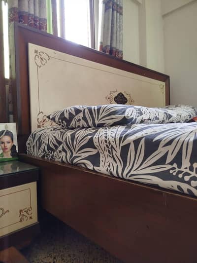 Bed And Side Table Set