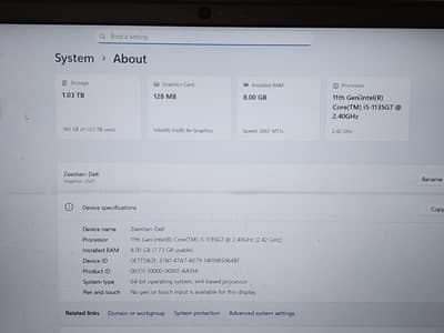 Dell i5 11 gen