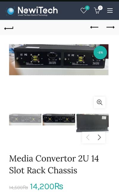 Net Link Fiber Media Converter Rack Chasis