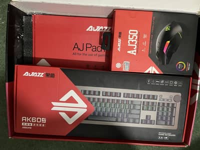 AJazz Mechnical Suit, Keyboard Mouse and Pad