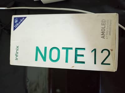 infinix note 12 Pta Approved with box charger and hand free