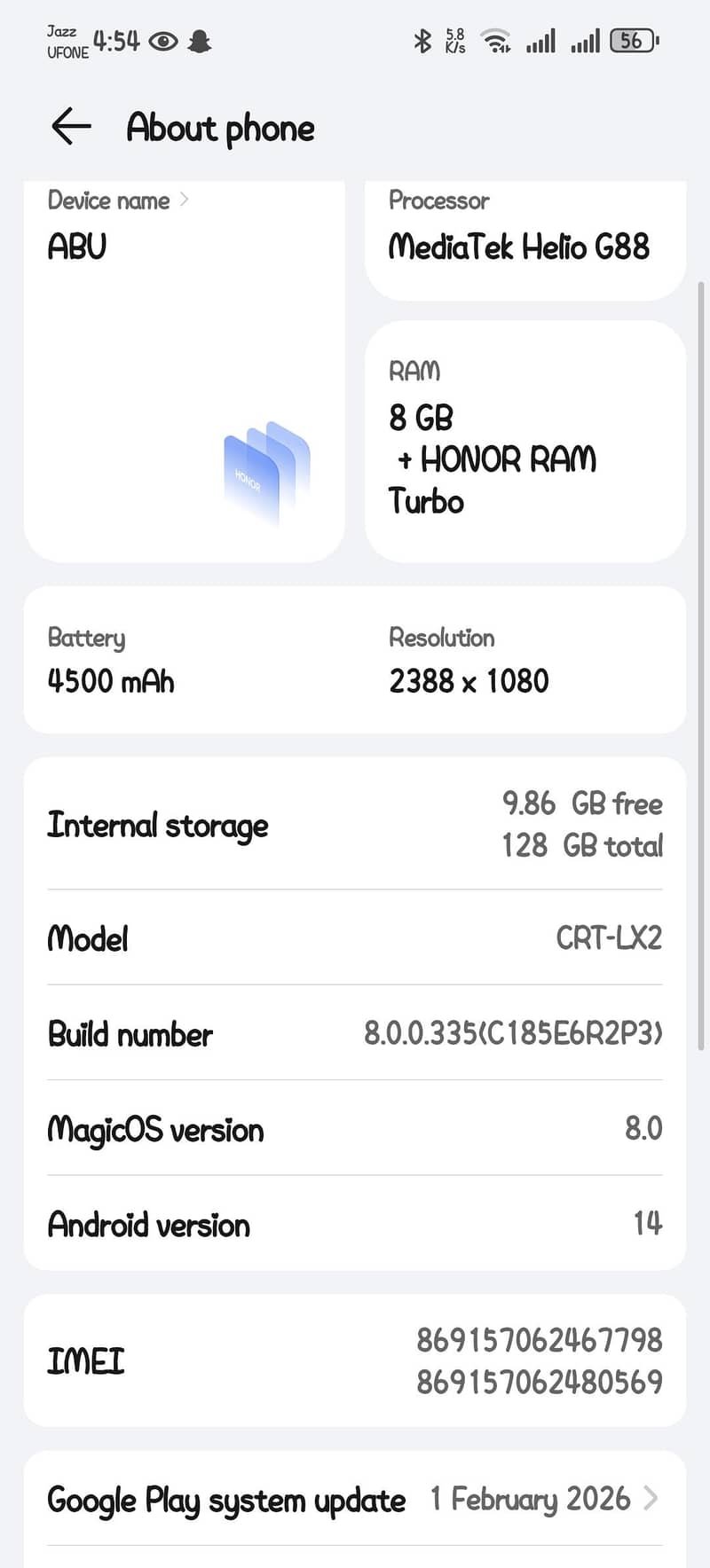 Honor X8a 1