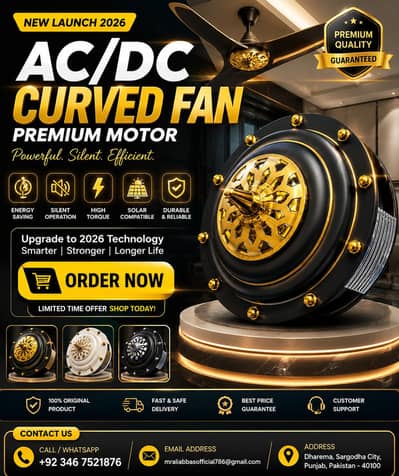 GFC AC/DC Inverter Fan 2026 Model | Solar Compatible | Brand New