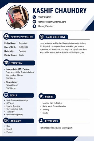 I need full time job any in multan City
