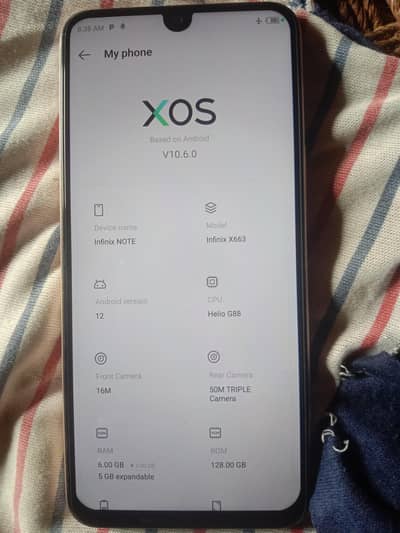 Infinix Note 12 6 128gb pta approved  10/10 dadu sindh