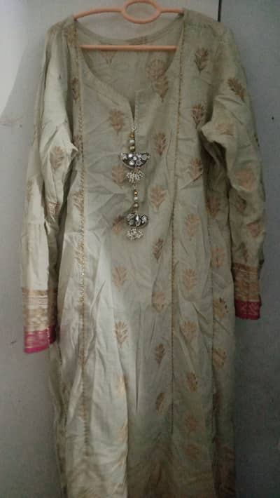 3pc khadii brand jaquard lawn dress