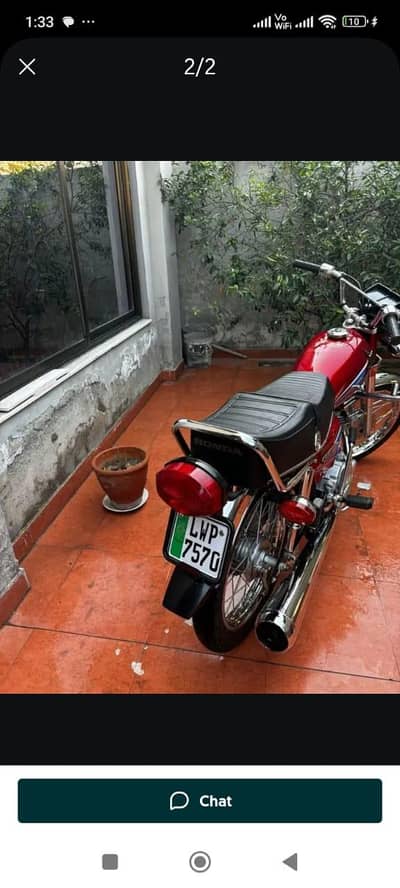 Honda 125 CG argent for sale only WhatsApp=03/2/5/5/7/4(6/159/
