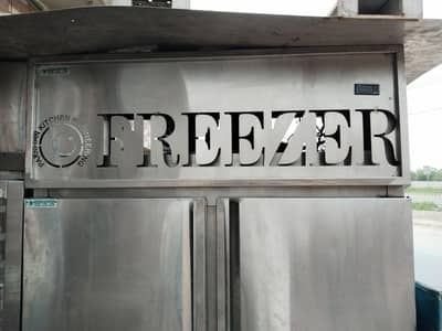 2 freezers stainless steel all ok 10 by 10 condition good working
